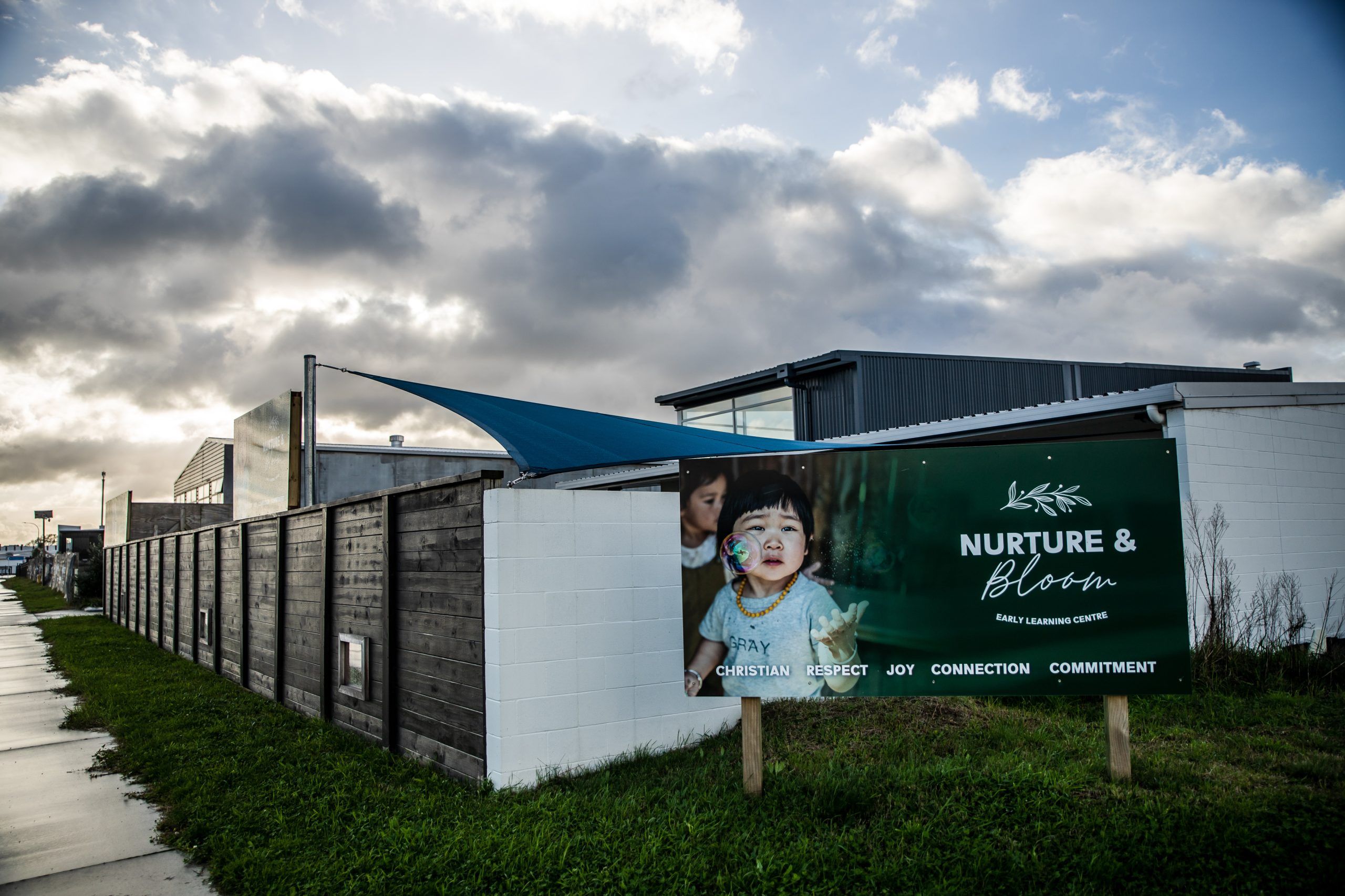 Nurture and Bloom | Exterior of our purpose built childcare centre at one entrance
