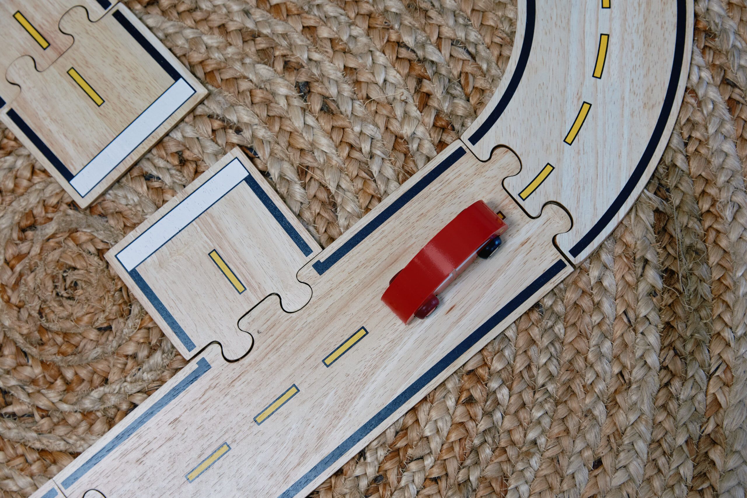 Nurture & Bloom | Wooden car & track educational toys